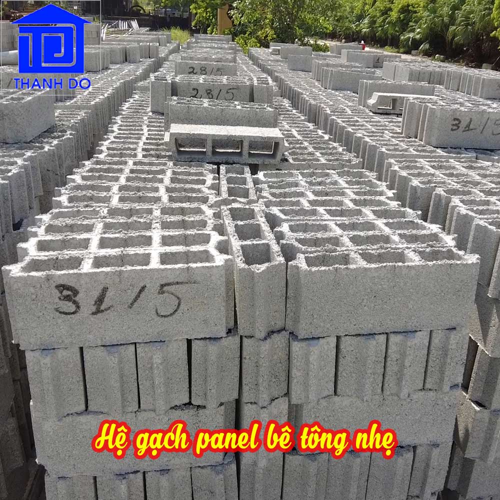 Hệ gạch panel bê tông nhẹ của Xuân Mai