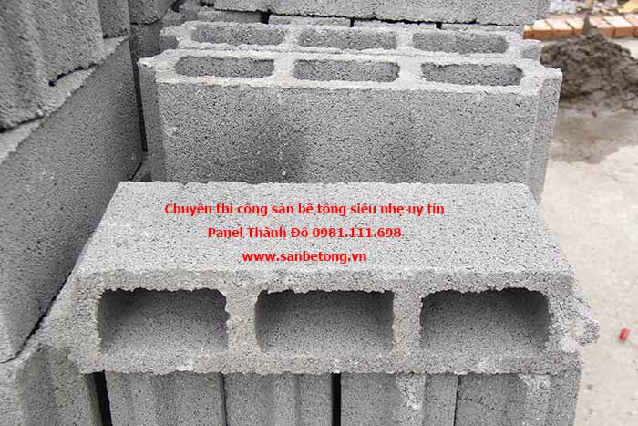Gạch bê tông siêu nhẹ dùng là sàn nhà