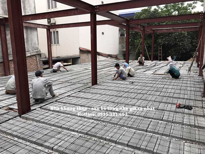 Sàn bê tông nhẹ được sử dụng nhiều trong xây dựng hiện đại