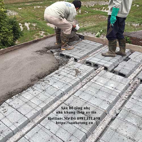 Sử dụng sàn bê tông nhẹ sẽ thi công nhanh, công trình sớm đưa vào sử dụng