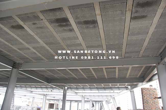 Một công trình xây dựng sử dụng trên 2.000m2 sàn bê tông nhẹ tại Cầu Giấy - Hà Nội