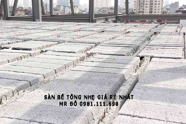 Một mặt sàn bê tông nhẹ tại Cầu Giấy - Hà Nội