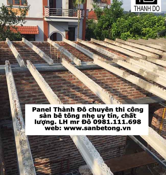 Sàn bê tông siêu nhẹ sử dụng dầm bê tông dự ứng lực