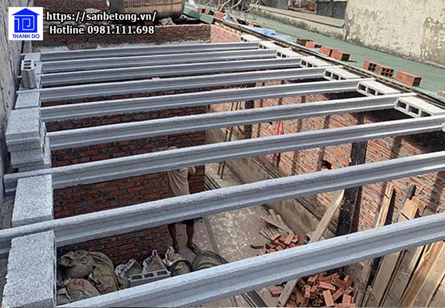 Dầm bê tông dự ứng lực mới PBB dùng cho hệ sàn bê tông nhẹ An Gia Bình