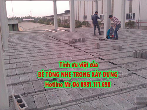 Những ưu việt của sàn bê tông nhẹ – sàn bê tông panel siêu nhẹ