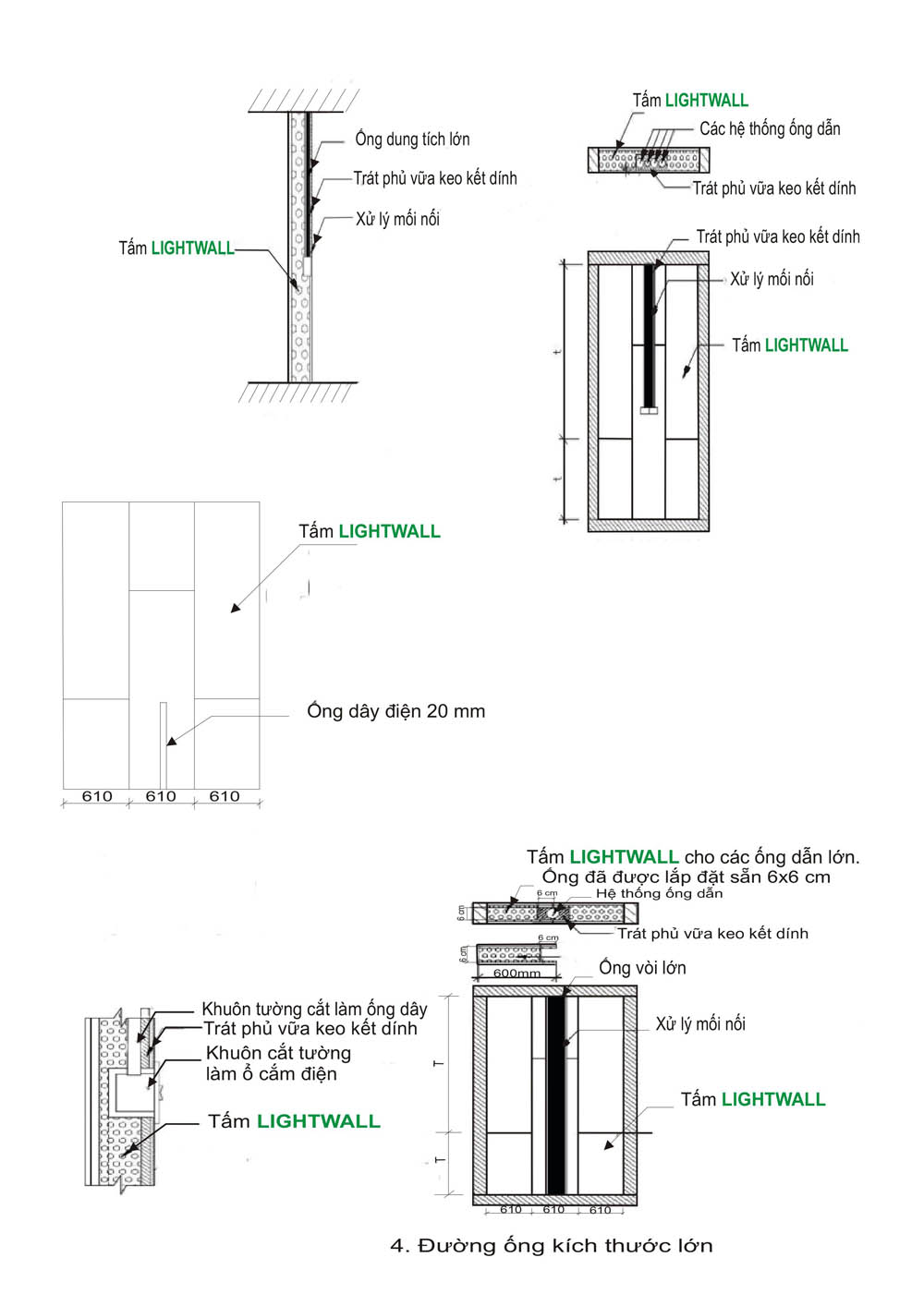 Lắp đặt đường điện và nước dễ dàng