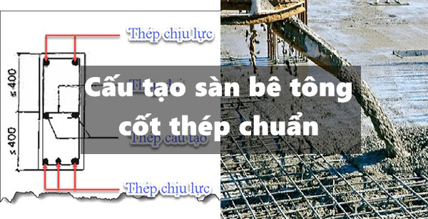 Cấu tạo sàn bê tông cốt thép