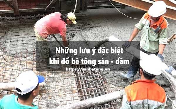 Những lưu ý khi đổ bê tông cốt thép hiện nay