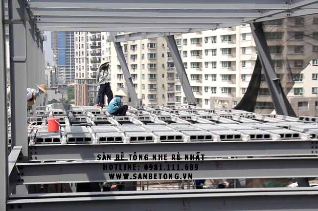 Sàn bê tông siêu nhẹ sử dụng nhiều trong xây dựng hiện đại