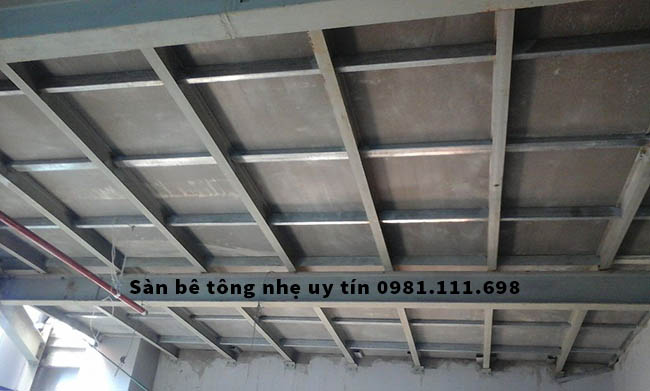 Một công trình xây dựng sử dụng tấm sàn bê tông nhẹ