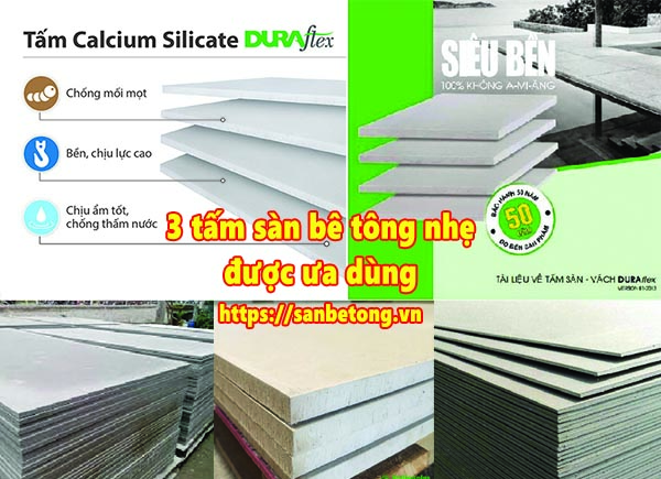 3 loại tấm bê tông nhẹ đúc sẵn – tấm sàn nhẹ sử dụng phổ biến trong xây dựng