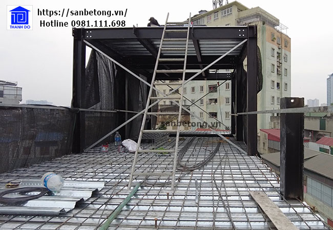 Một công trình sàn Deck do Bê Tông An Gia Bình thi công