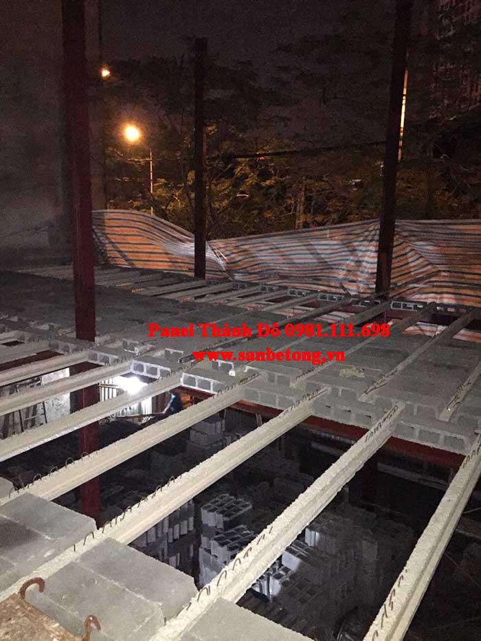Công trình sàn bê tông nhẹ 75 Xuân La