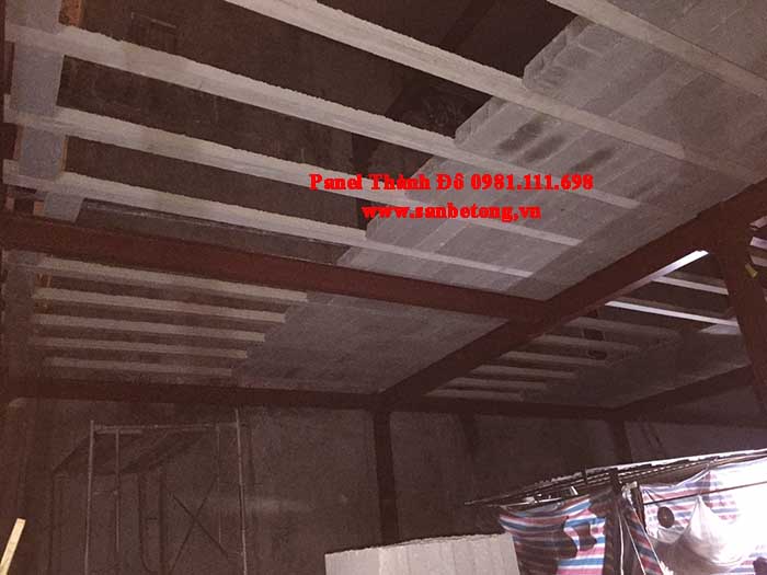 Mặt dưới sàn bê tông nhẹ 75 Xuân la