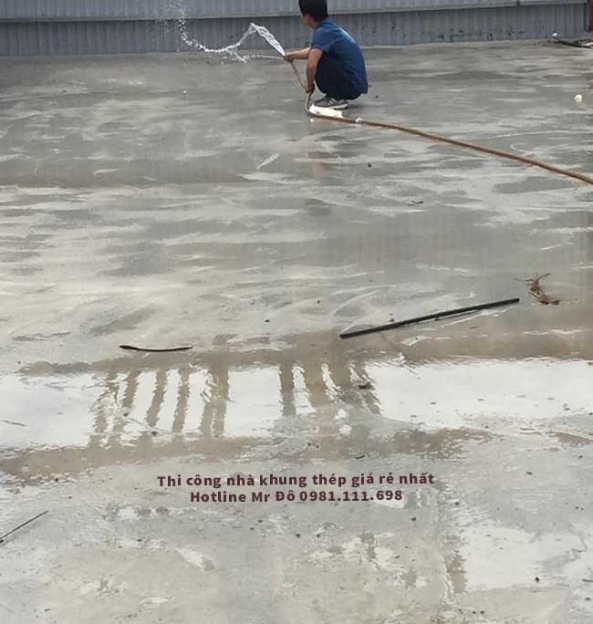 Sàn bê tông nhẹ được bảo dưỡng