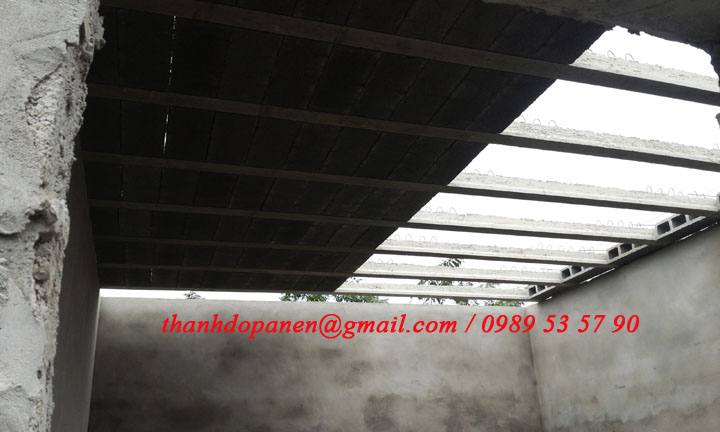 Sàn bê tông nhẹ nhìn từ phía dưới