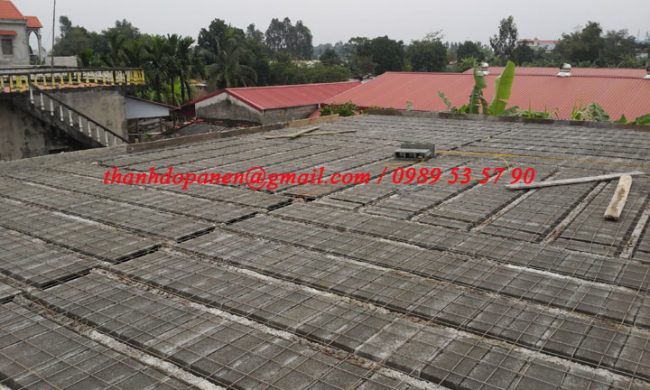 Mặt sàn bê tông panel nhẹ được lắp ghép song