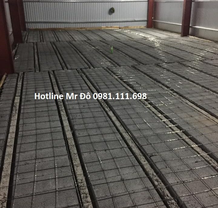 Thi công 300m2 sàn bê tông nhẹ tại Láng Hạ - Hà Nội