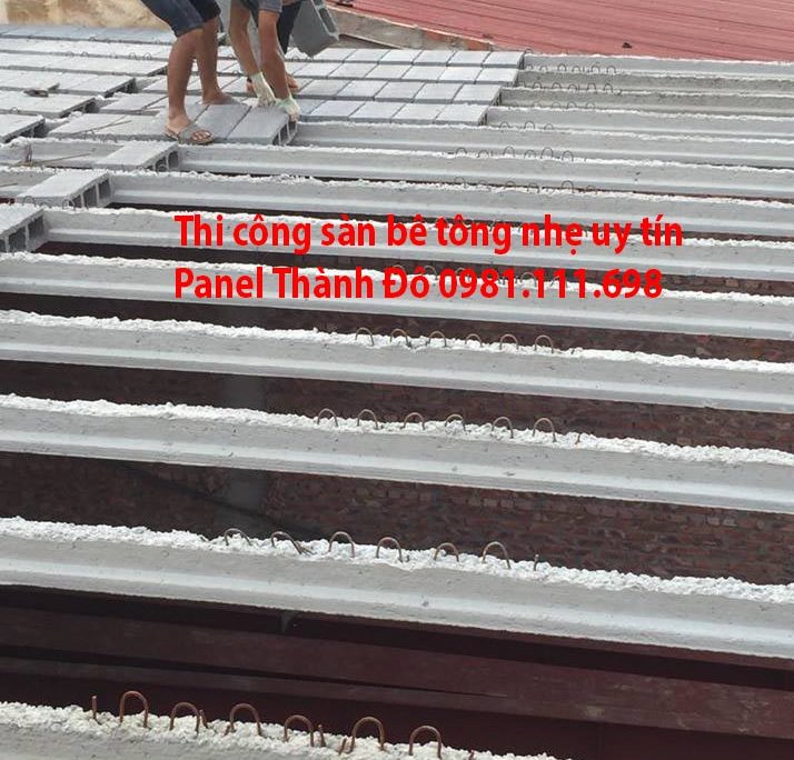 Sàn bê tông nhẹ Xuân Mai sử dụng dầm bê tông dự ứng lực