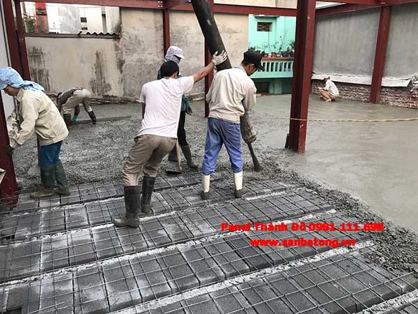Thi công sàn bê tông nhẹ Xuân Mai tại Bắc Ninh
