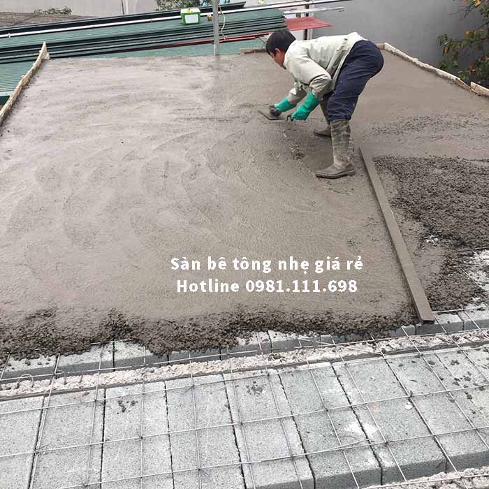 Sàn bê tông siêu nhẹ được hoàn thành nhanh chóng và ban giao cho gia chủ đúng tiến độ và yêu cầu kỹ thuật