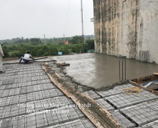 Sàn bê tông nhẹ Xuân Mai là một loại sàn bê tông hiện đại