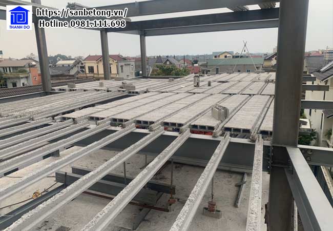 Dầm dự ứng lực PPB làm dầm xương sống cho sàn bê tông nhẹ Xuân Mai