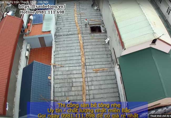 Sàn bê tông nhẹ xuân mai có nhiều ưu điểm vượt trội so với sàn bê tông cốt thép truyền thống