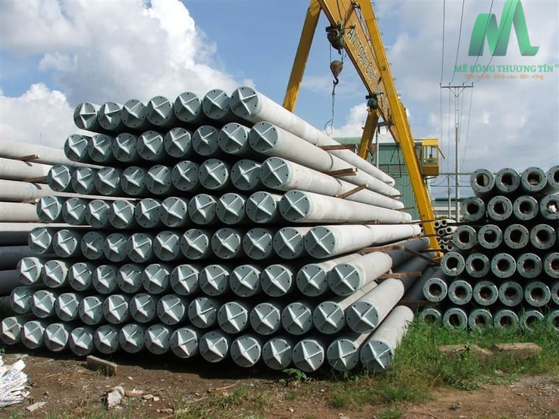 Cọc bê tông tròn đặc trong thi công nền móng công trình