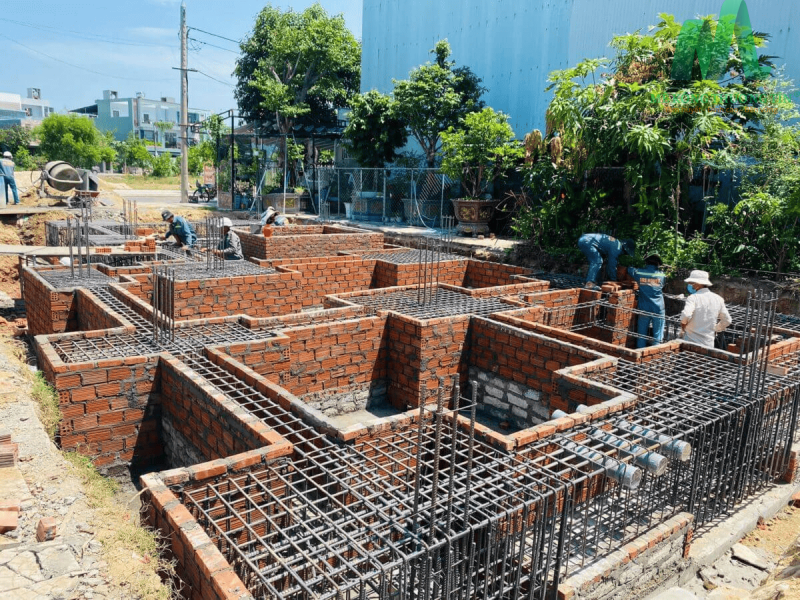 Công trình dân dụng được sử dụng móng băng