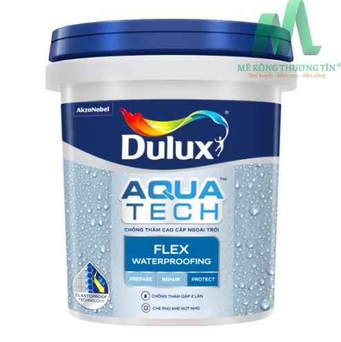 Sơn chống thấm không pha xi măng Dulux Aquatech Flex - W759 - 6kg