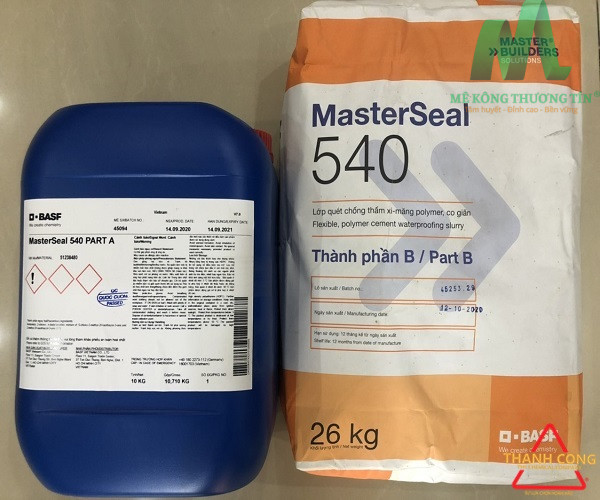 Masterseal 540 tại HCM - Vữa chống thấm gốc xi măng 2 thành phần