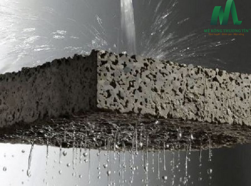 Phụ gia chống thấm bê tông tươi giảm tình trạng nước hấp thụ qua bề mặt