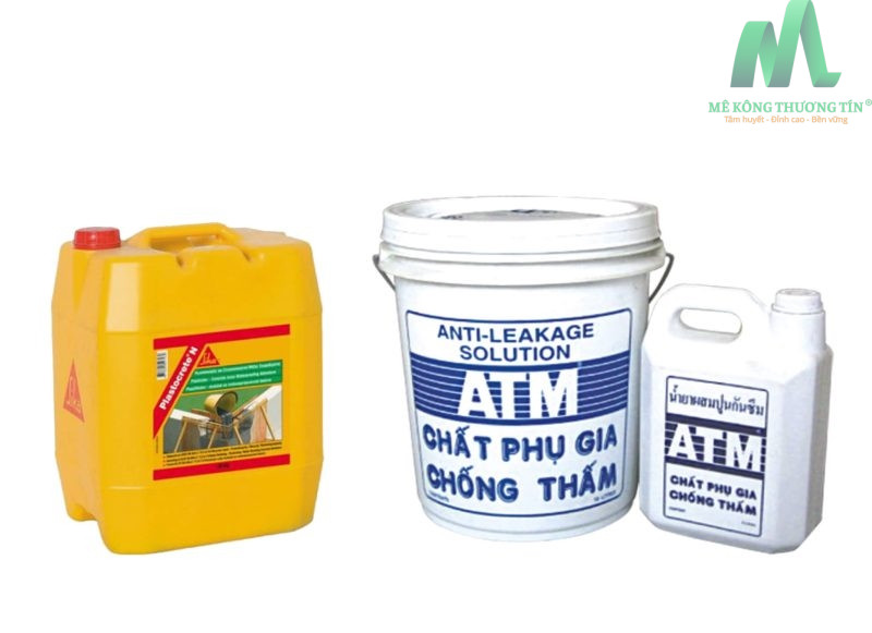 Phụ gia chống thấm bê tông tươi dùng phù hợp với nhiều loại vữa xi măng