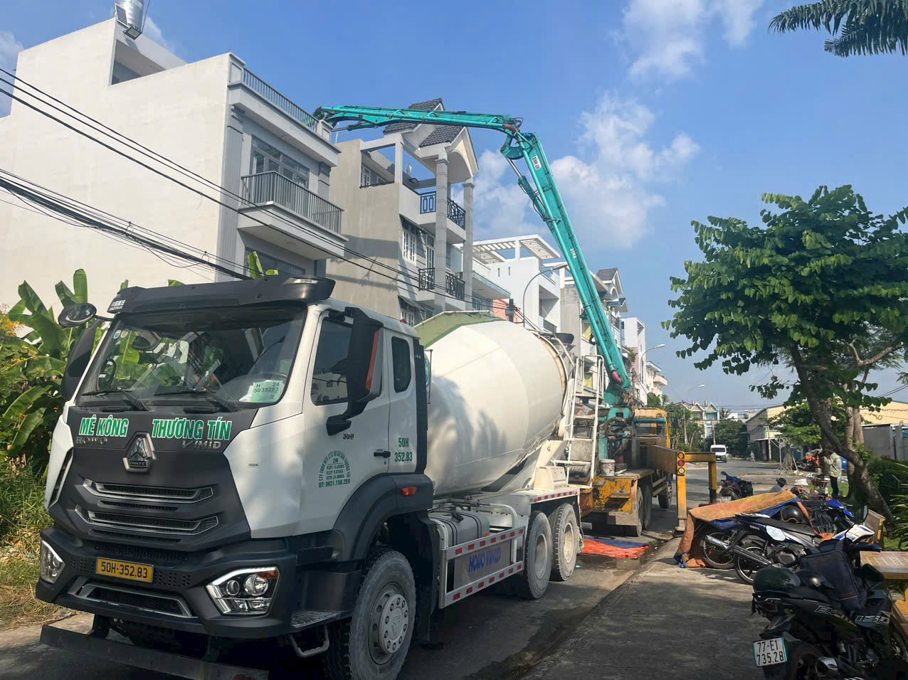 Xe trộn bê tông tươi quận 5 của Mê Kông Thương Tín