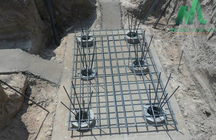  Thép đài móng cọc
