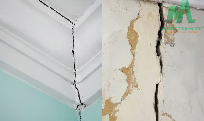 Vết nứt ảnh hưởng xấu đến thẩm mỹ ngôi nhà