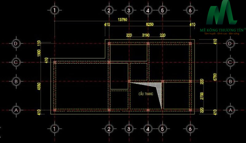 Ảnh 3: Hình minh họa cách tính bê tông tươi đổ sàn