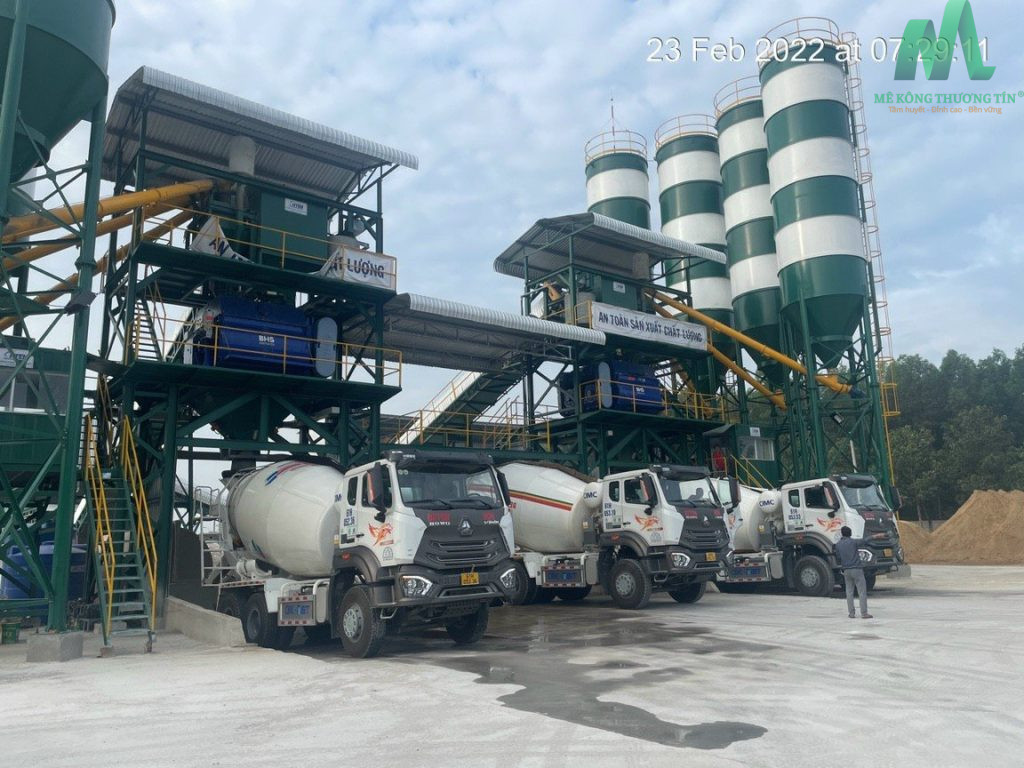 Trạm trộn bê tông tươi quy mô công nghiệp