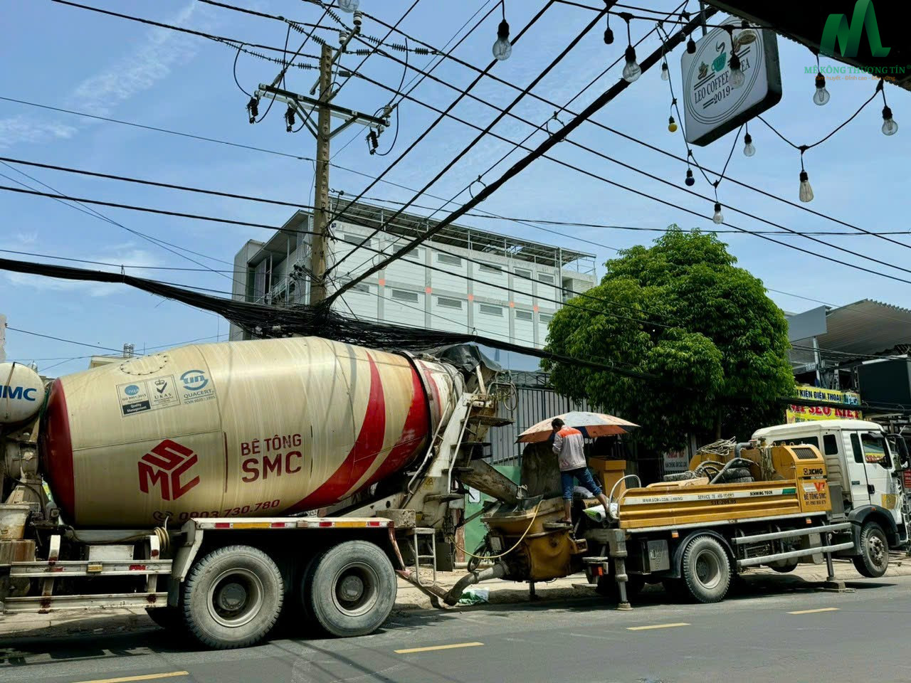 Trạm trộn bê tông hiện đại của An Gia Bình