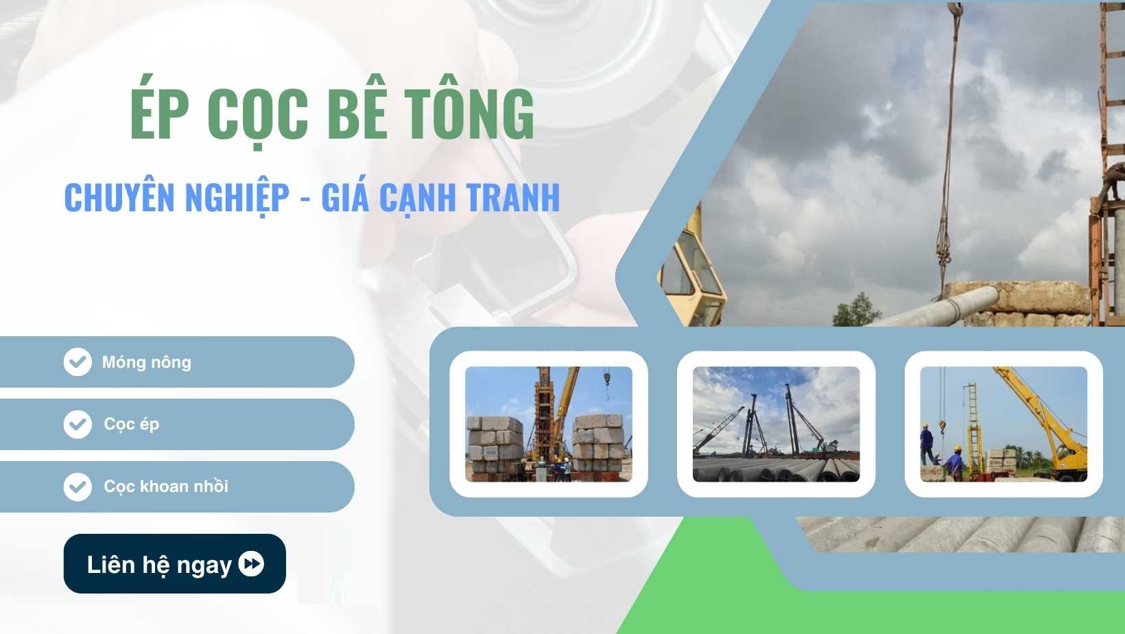 Bảng giá ép cọc bê tông tại Ninh Bình